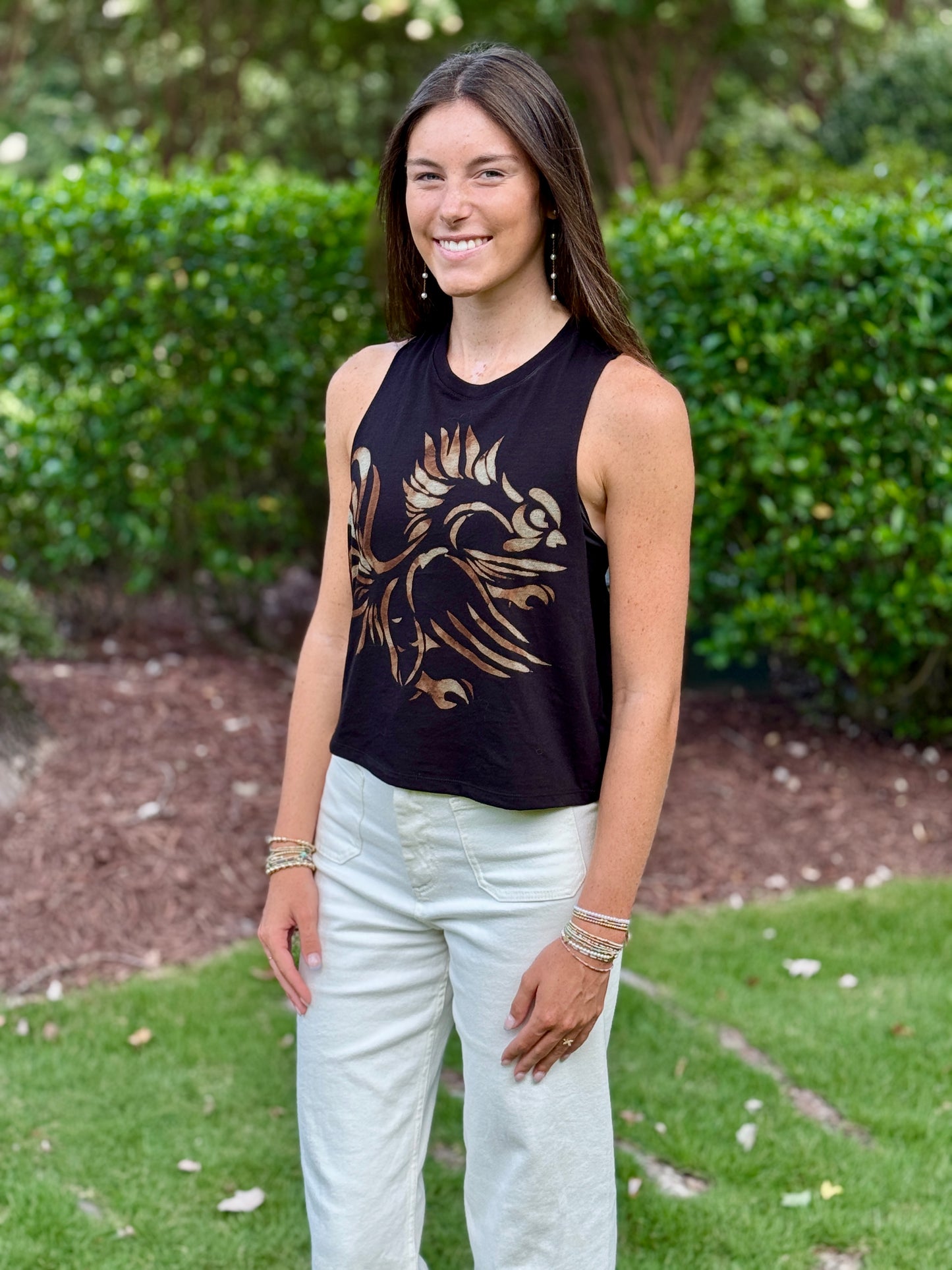 Gamecock Cropped Tank