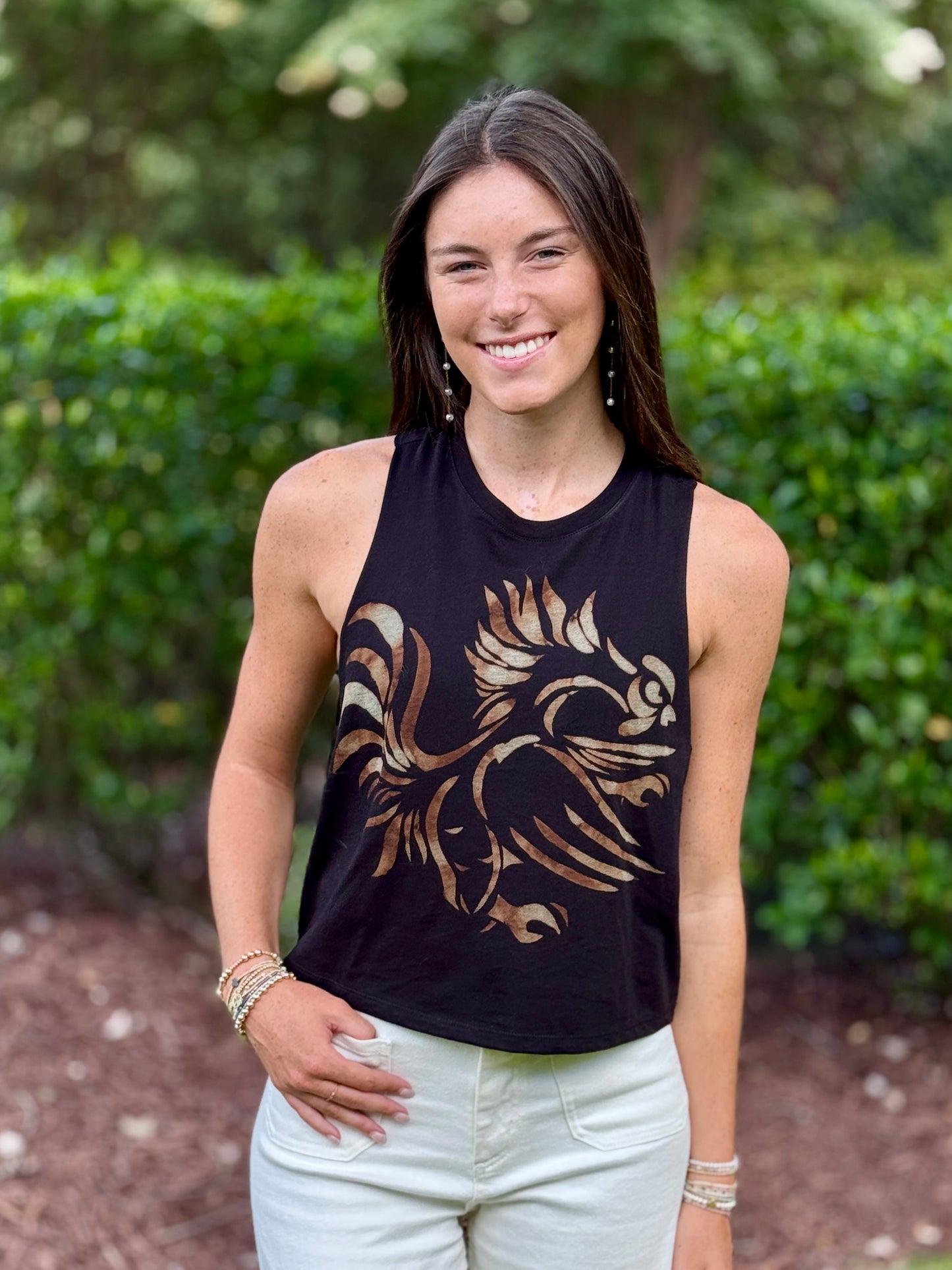 Gamecock Cropped Tank