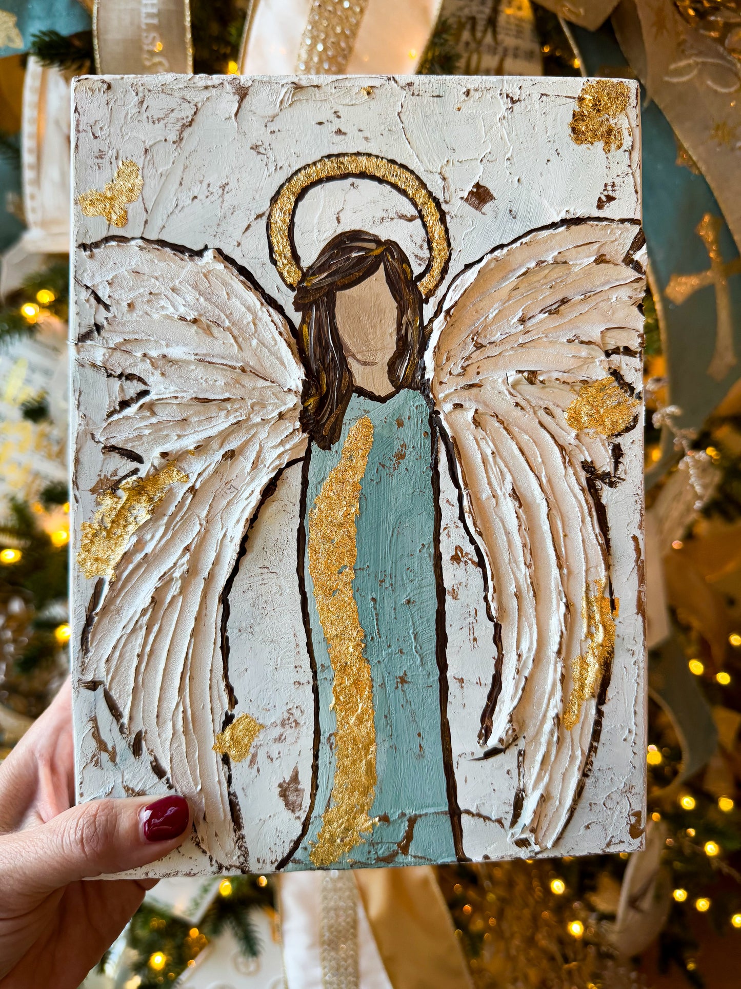 Angel with Hidden Prayers * Customize with your prayer words or names*